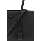 Saint Laurent Black Calf Leather Bos Taurus Handbag