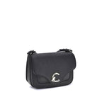Coccinelle Black Calf Leather Bos Taurus Shoulder Bag
