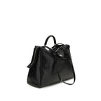 Dolce & Gabbana Black Calf Leather Bos Taurus Handbag
