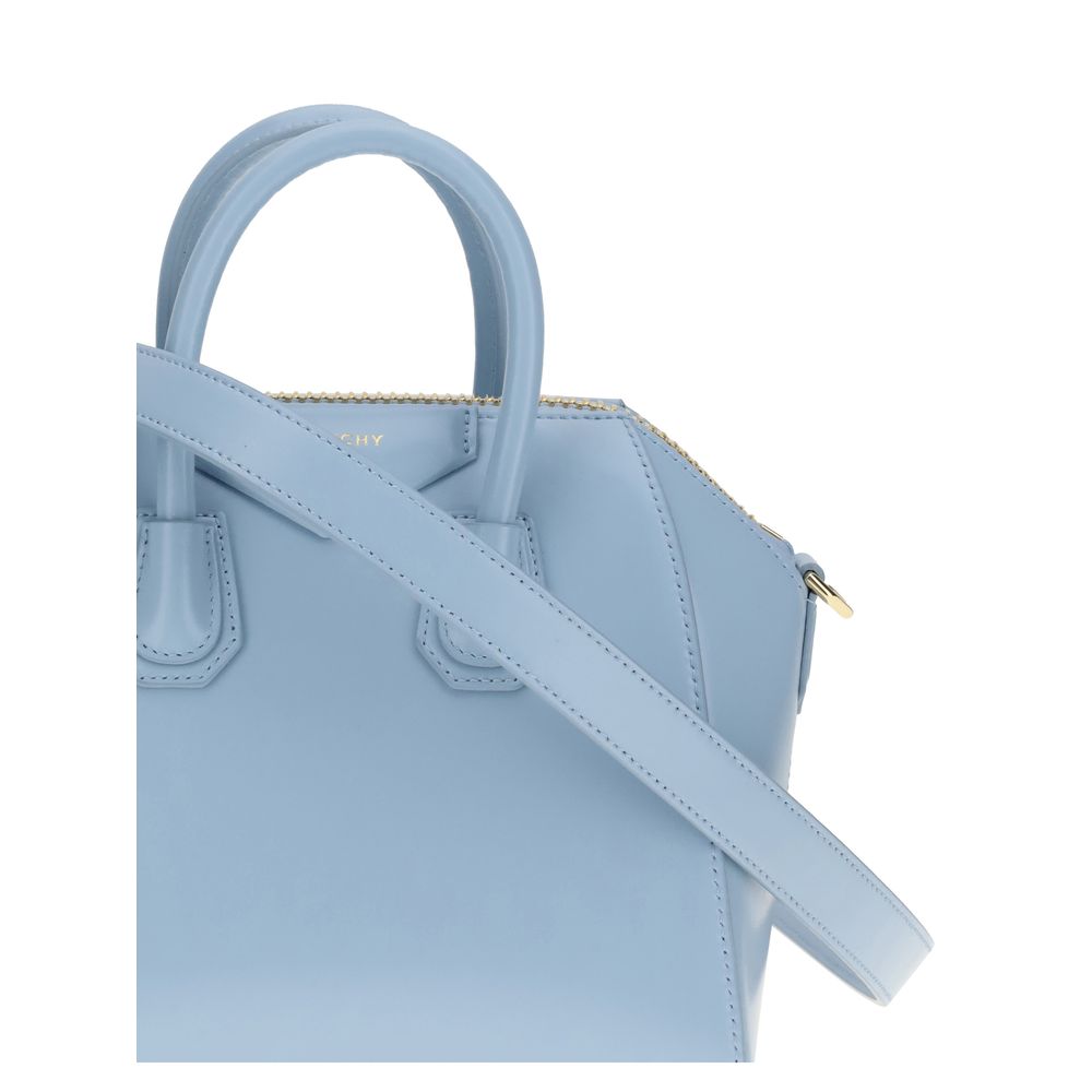 Givenchy Light Blue Calf Leather Bos Taurus Handbag