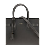 Saint Laurent Gray Calf Leather Bos Taurus Shoulder Bag