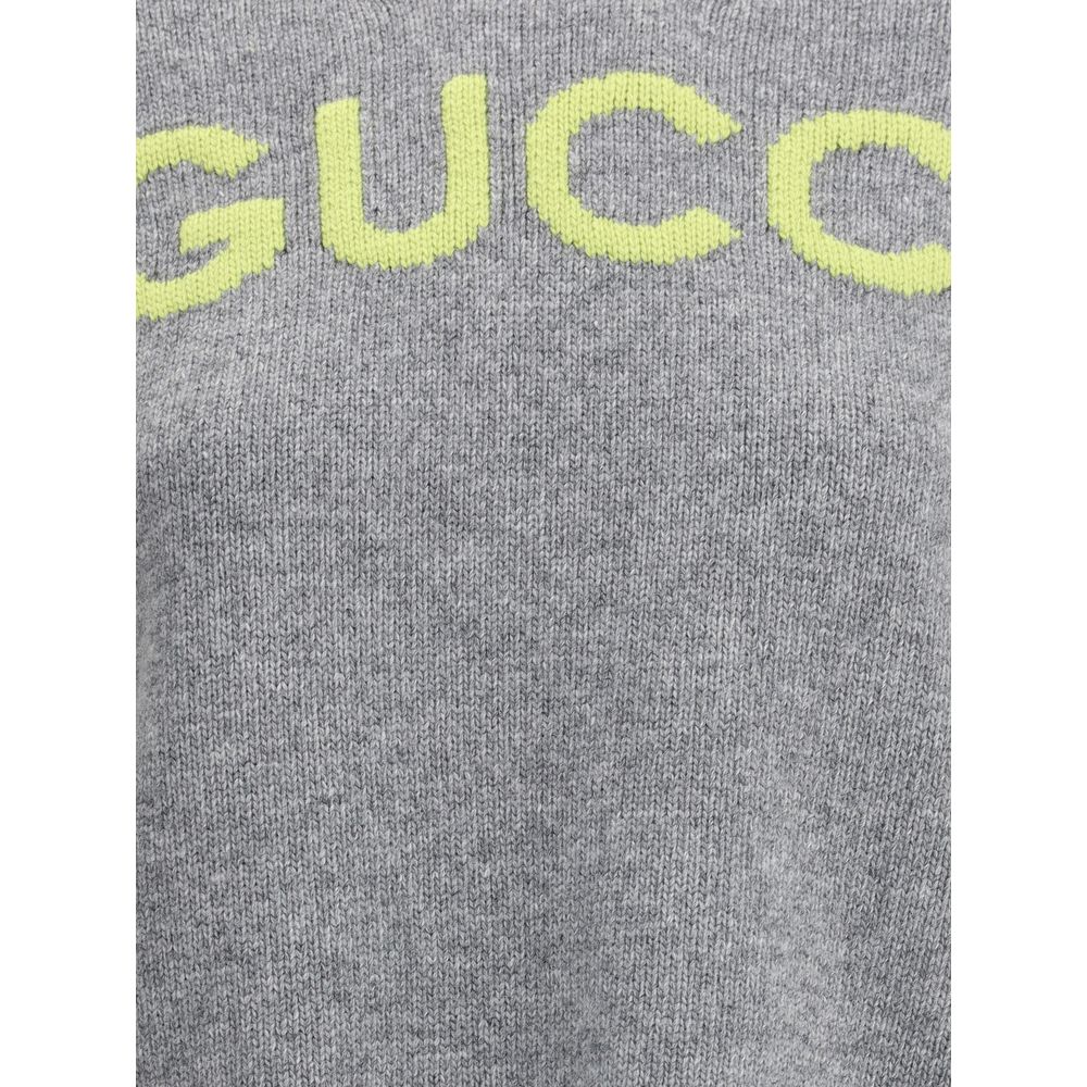 Gucci Gray Wool Sweatshirt