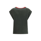 Gucci Green Wool Sleeveles Sweater