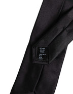 Authentic Designer Authentic Designer Dolce & Gabbana Black Safety Pins Silk Adjustable Necktie Accessory Tie - KRA3438