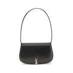 Saint Laurent Black Calf Leather Bos Taurus Shoulder Bag