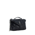 Saint Laurent Black Lamb Ovis Aries Aries Shoulder Bag