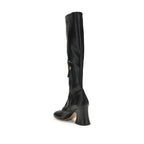 Chloé Black Leather High Heel Boots