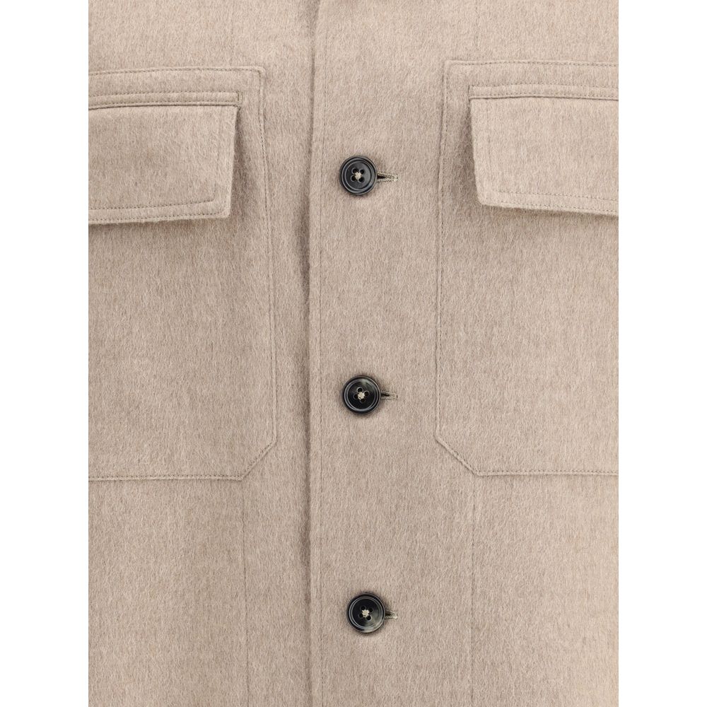 ZEGNA Beige Cotton Coat