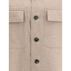 ZEGNA Beige Cotton Coat