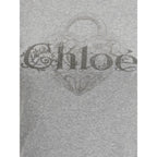 Chloé Gray Cotton T-Shirt