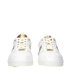 Jimmy Choo White Leather Low Top Sneakers