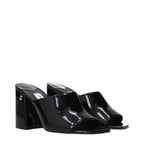 Jimmy Choo Black Leather Platform Sandals