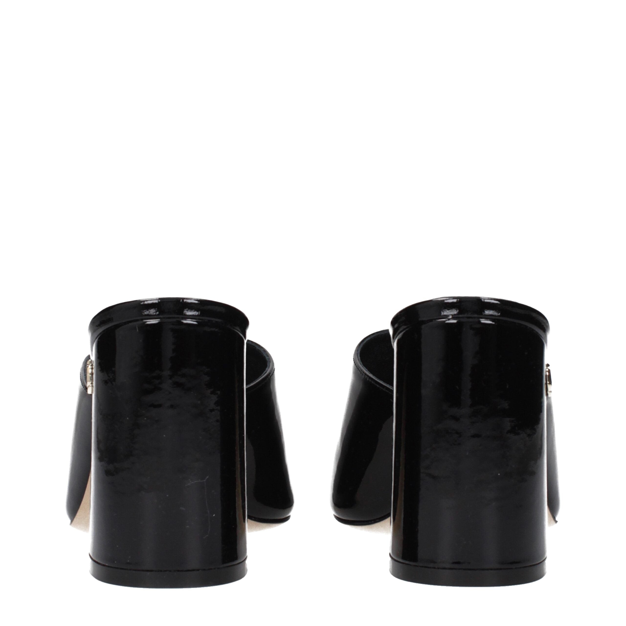 Jimmy Choo Black Leather Platform Sandals