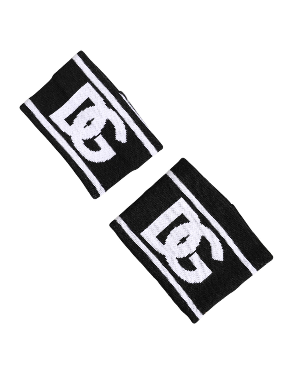 Authentic Designer Authentic Designer Dolce & Gabbana Black White DG Logo Cotton 1 Pair One Wristband