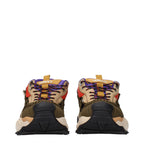 Versace Beige Leather Athletic Sneakers