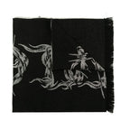 Givenchy Black Virgin Wool Scarf