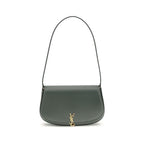 Saint Laurent Green Calf Leather Bos Taurus Shoulder Bag