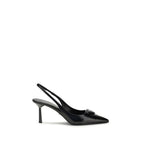 Prada Black Calf Leather Bos Taurus High Heel Pumps