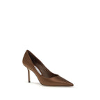 Jimmy Choo Brown Silk Pumps