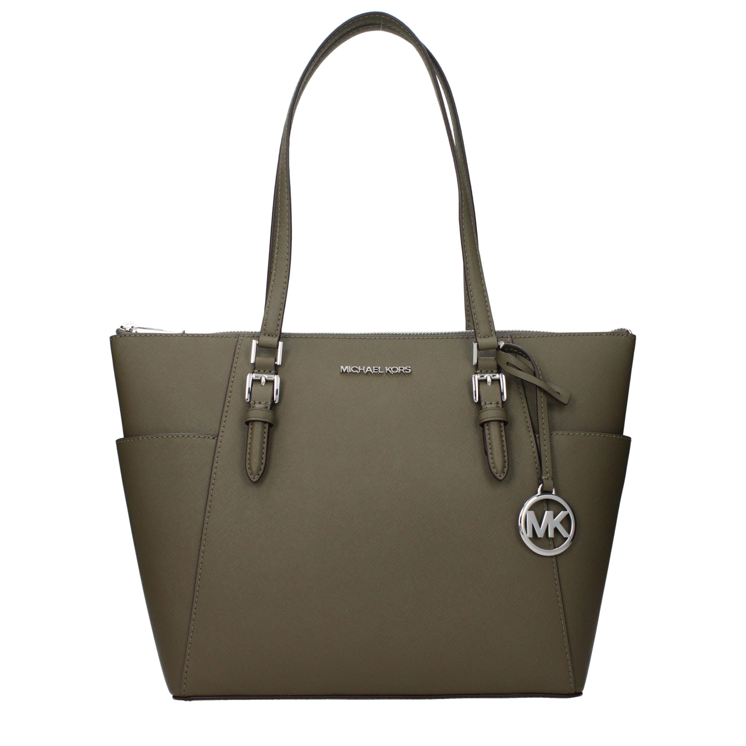 Michael Kors Green Leather Shoulder Bag