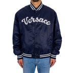 Versace Blue Nylon Bomber