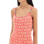 Versace Multicolor Cotton Casual Dress