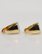 Dolce & Gabbana Gold-Tone Real Brass Black Enamel "DG" Adjustable Rings