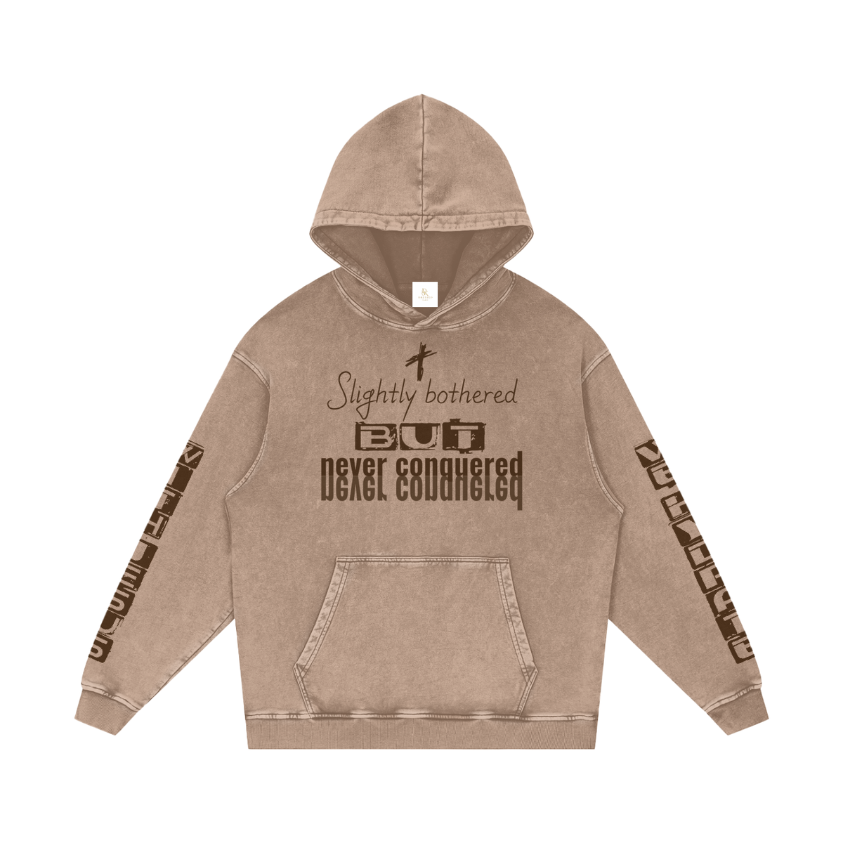 Snow Washed Loose Cotton Hoodie
