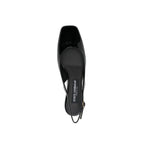 Dolce & Gabbana Black Calfskin Mid Heel Pumps