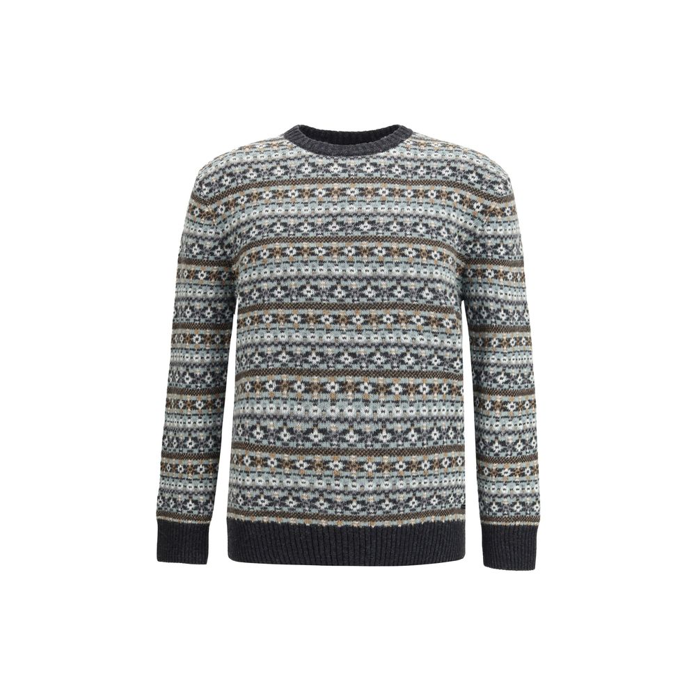Brooksfield Multicolor Wool Sweatshirt