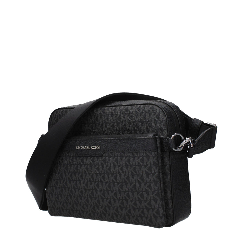 Michael Kors Black Fabric Crossbody Bag