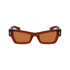 Ferragamo Brown Acetate Sunglasses