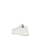 Prada White Calf Leather Bos Taurus Platform Sneakers