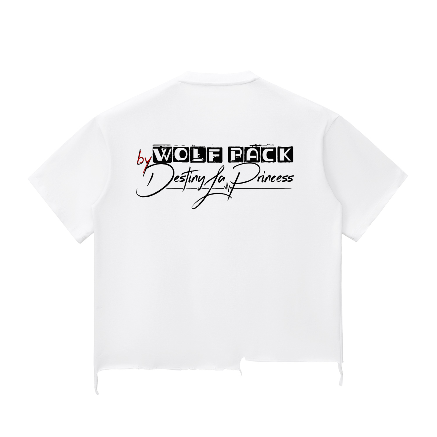 Snow Wash Raw-Hem Boxy T-shirt