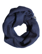 Authentic Designer Dolce & Gabbana Scarf Blue Cashmere Neck Wrap Shawl Men