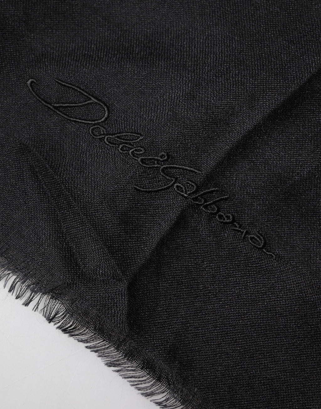 Authentic Designer Authentic Designer Dolce & Gabbana Black Cashmere Knit Neck Wrap Shawl Scarf