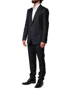 Dolce & Gabbana Black Wool Single Breasted Men 2 Piece Suit - KOS2357-44