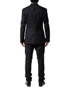 Dolce & Gabbana Black Wool Single Breasted Men 2 Piece Suit - KOS2357-44
