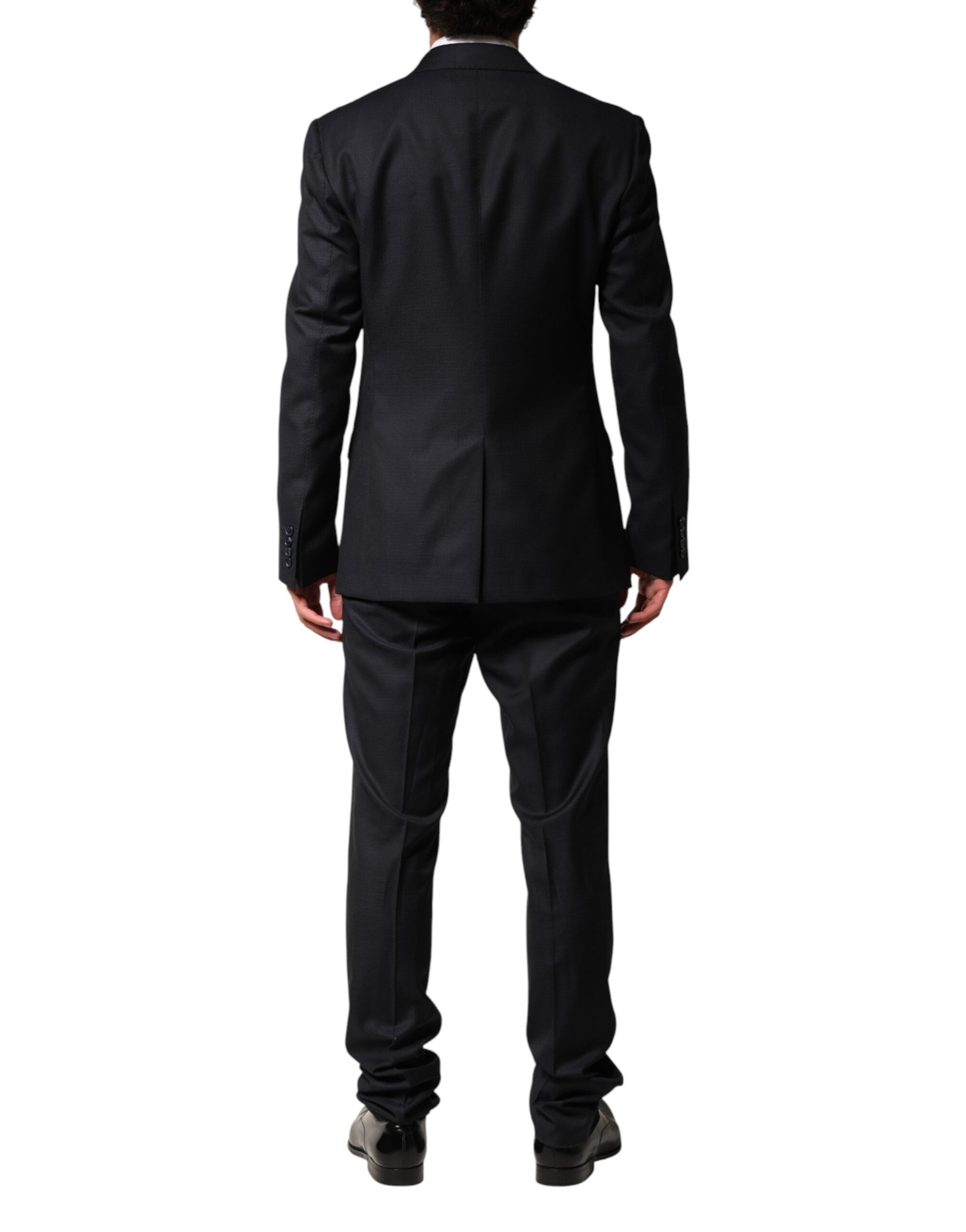 Dolce & Gabbana Black Wool Single Breasted Men 2 Piece Suit - KOS2357-44