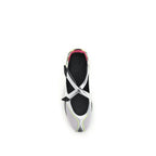 The Attico Silver Polyurethane Ballet Flats