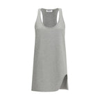 The Attico Gray Cotton Casual Dress