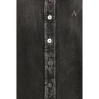 The Attico Black Denim Shirt