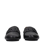 Dolce & Gabbana Black Leather Slip-On Loafers