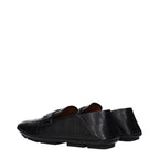 Dolce & Gabbana Black Leather Slip-On Loafers
