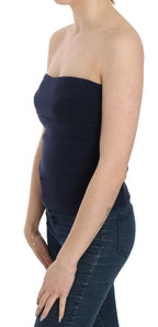 Costume National Strapless Zipper Back Tube Top Blouse - TSH3952-40