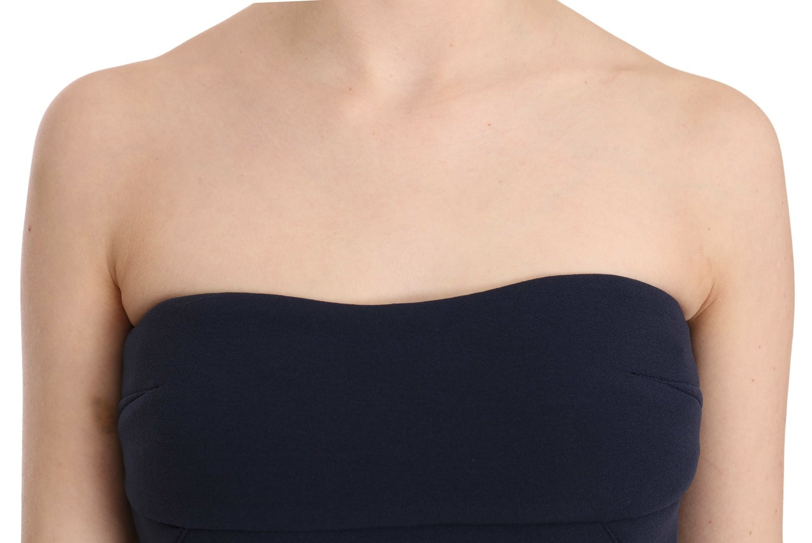Costume National Strapless Zipper Back Tube Top Blouse - TSH3952-40
