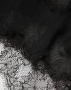 Dolce & Gabbana Black Silk Floral Lace Chemise Lingerie Top