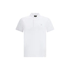 Fendi White Cotton Polo Shirt