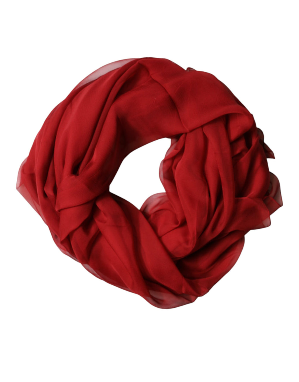 Authentic Designer Authentic Designer Dolce & Gabbana Red Stole Silk Neck Wrap Shawl Men Scarf