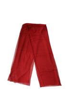 Authentic Designer Authentic Designer Dolce & Gabbana Red Stole Silk Neck Wrap Shawl Men Scarf